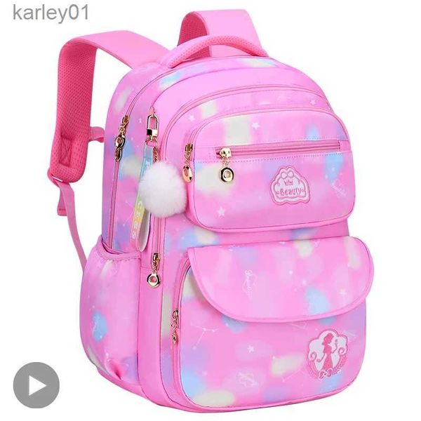 Sacs à dos Fille enfants sac à dos sac d'école sac à dos rose pour enfant enfant adolescent cartable primaire Kaii mignon étanche petite classe Kit YQ240226