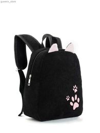 Sackepacks Filles Black Claw Broidered Coral Reef Fonctional Sac à dos Y240411