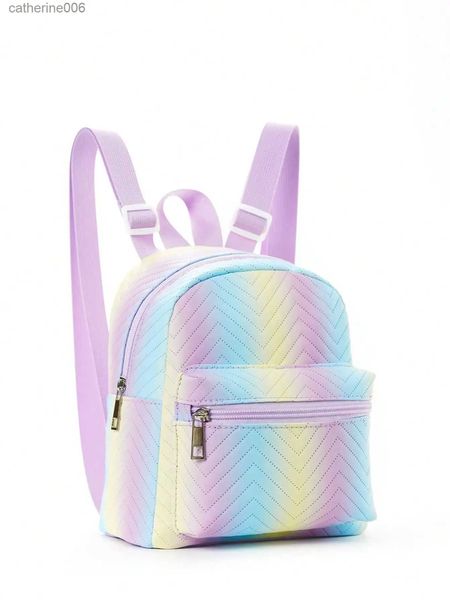 Sacs à dos Filles mignon coeur rose impression PU réglable sac à dos pour enfants sac d'école pour enfants adapté aux voyages en plein air SchoolL231108