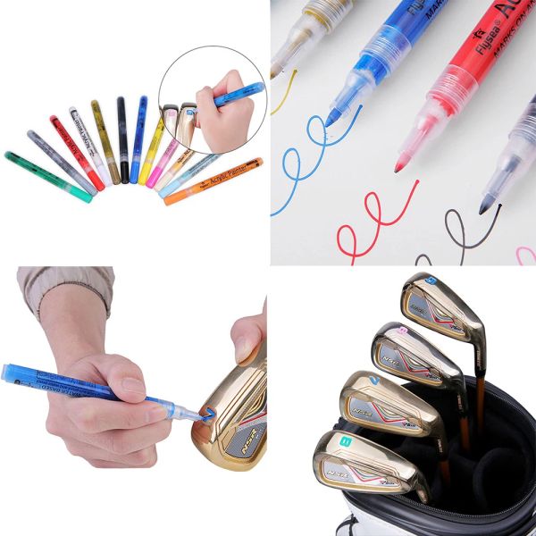 Backpacks Golf Club Pen Golf Club Couleur Changer la stylo Acrylique Encre stylo avec une forte crème solaire étanché