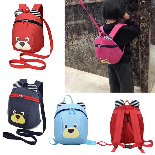 Mochilas Correa para caminar de alta calidad Linda mochila antipérdida para niños pequeños Mochila de dibujos animados para niños Mochila preescolar para niños 231007