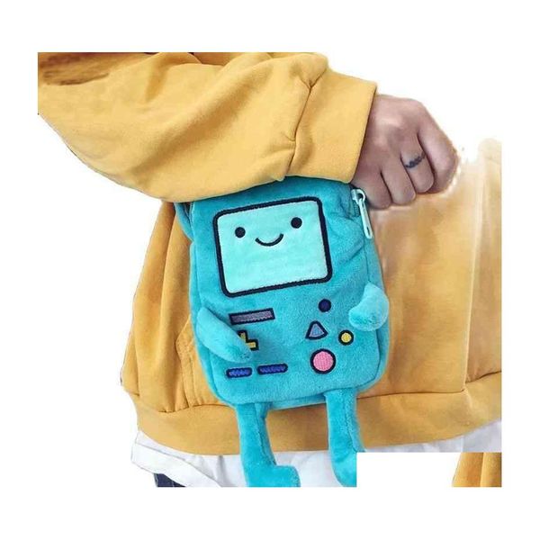 Mochilas Ins Finn Jake Figure Crossbody Bag Swag Rap Plush Coin Phone Advanture Robert Bmo Juguetes para niños 220210 Drop Delivery B Dhcsa