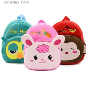 Mochilas Kawaii 3D Dibujos animados Animales Niños Bolsa de escuela para niñas Seguridad Suave Peluche Kindergarten Niños Mochilas Niño Al aire libre Bolsas de bocadillos Q231108