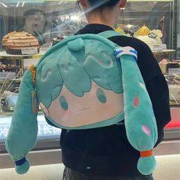 Sac à dos kawaii anime mikued peluche sac à dos hatsunes dessin animé mignon soft grande capacité sac femme intérieure étudiante fille anniversaire cadeau newl2405