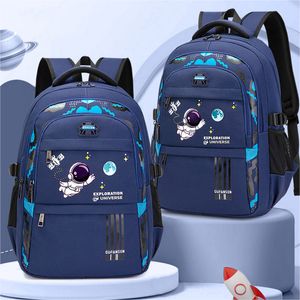 Backpacks Kids Backpack Cartoon Astronaut Teenages Schoolbag Primary Waterproof Backpack Boys Girls Orthopedic Mochila Infantile 230918