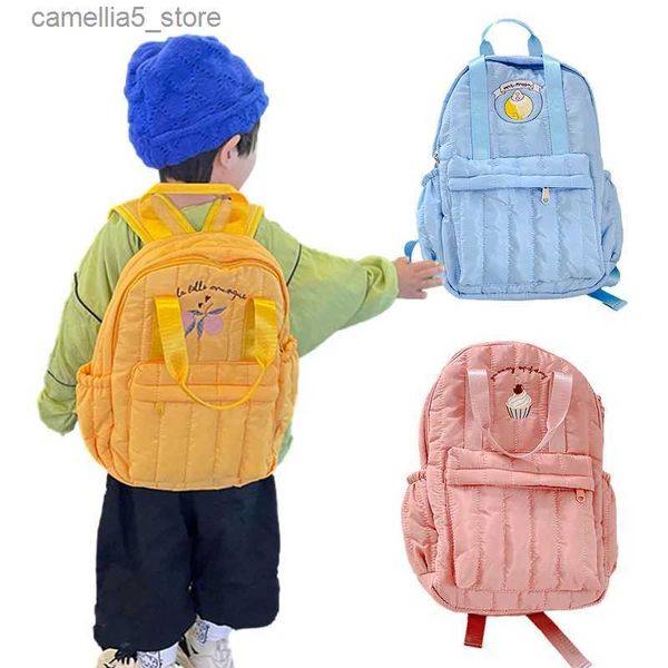 Sacs à dos Enfants Sac à dos enfants sacs d'école Mini sac à dos enfant en bas âge maternelle sacs à dos coréen Style Vintage pour garçons filles bébé sac de voyage Q231108