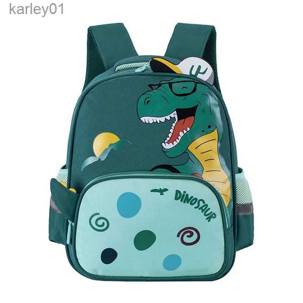 Mochilas Mochila escolar para jardín de infantes Dinosaurio de dibujos animados Mochilas para niños en edad preescolar Mochila para niños de 2 a 6 años Mochila escolar linda YQ240226