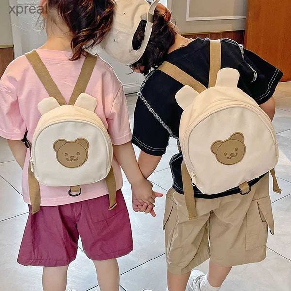 Mochila mochila para niños coreanos mochila circular kawaii bacilín de niños niña kindergarten boy back bag dibujos animados de conejo