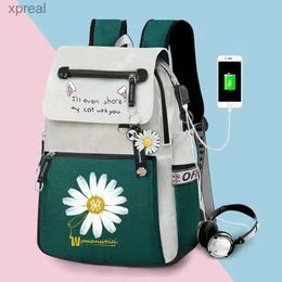 Backpacks Korean Style High School Sac à dos pour les adolescentes Sacs d'école de mode Sacs Étudiants filles voyage Backpack Schoolbag Cute Book Bag WX