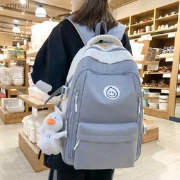 Rugzakken grote vrouwelijke schattige universiteit Backpack Girl Travel Book Backpack Nylon Fashionable Dameshure Bag Womens Laptop Mens School Bag WX