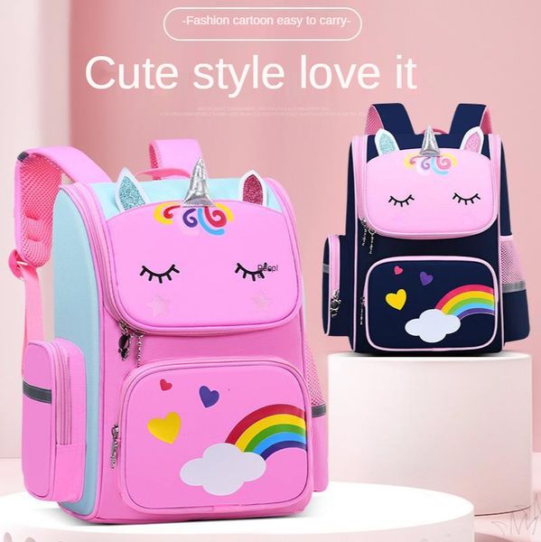 Sacs à dos Grand cartable mignon étudiant école sac à dos dessin animé licorne sac à dos école primaire livre sacs pour adolescentes enfants 230701