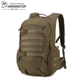 Backpacks Mardingtop Tactical Backpack avec couverture de pluie 35l Day Pack for Men Women Trekking Fishing Sports Camping Randonnée 600D Polyester