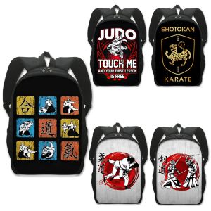 Rugzakken vechtsporten judo jujitsu karate do kendo taekwondo kanji bushido backpack kinderen schooltassen voor tiener rugzak bookbag