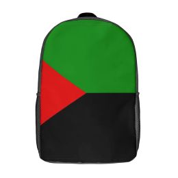 Rugzakken Martinique in rood groen en zwart 1 stevig comfortabele infanteriepack17 inch schouder rugzak vintage reis nieuwigheid