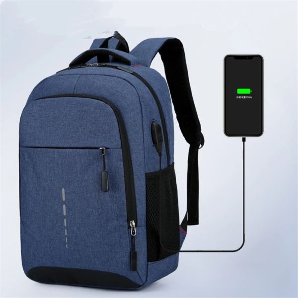 Backpacks Mens Sac à dos grande capacité Simple Fashion Travel Femme Student Computer Sac 15.6 pouces Ultra Lightweight Notebook Backpack