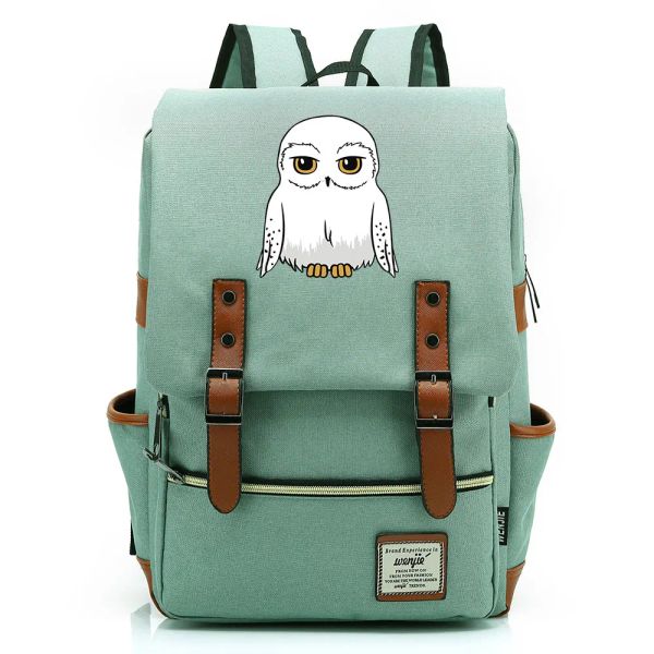 Sacs à dos Nouveau dessin animé hibou imprimé garçons girls kid kid étudiant scolare livre de livres adolescents toile femme bagpack hommes ordinateur portable voyage sac à dos