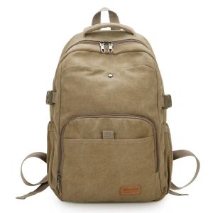 Backpacks New Cotton Canvas Backpack mâle Version coréenne de grande capacité Sac étudiant Femelle Retro Casual Outdoor Travel Backpack