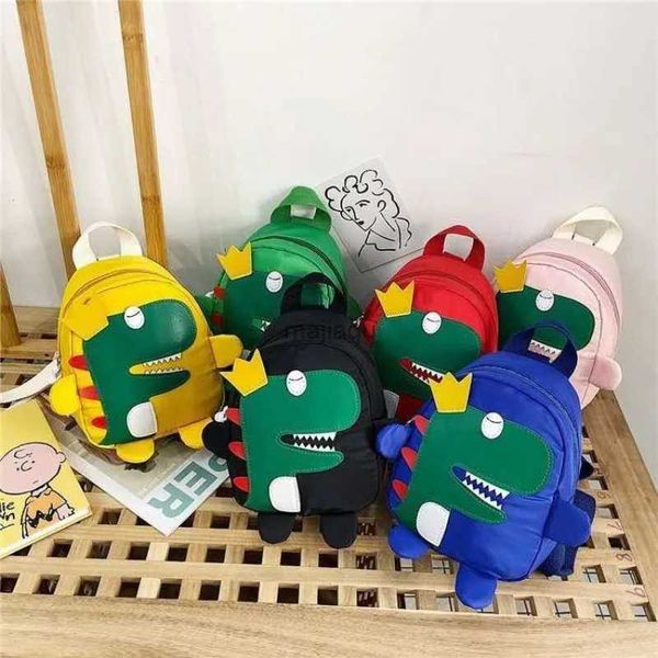 Mochilas Nuevas mochilas de felpa con dibujos animados para niños, moda para chicas, niños, escuela de Oxford, estudiantes, encantadoras mochilas de dinosaurios para guardería