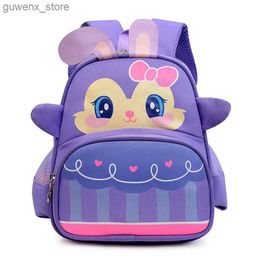 Rugzakken nieuw schattig meisje met glimlachende gezicht kleuterschool cartoon rugzak grote capaciteit school rugzak elementaire school rugzak kinderjongen backpack y240411