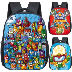 Backpacks New Super Zings Kindergarten Bag Cartoon Game Superzings Backpack for Boys Girls Children School Sacs Sacs Kids Daily Bookbag Mochila