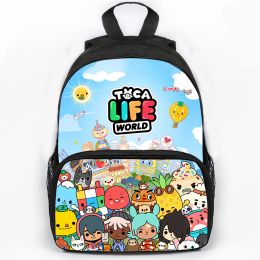 Sac à dos new toca life world sacs sacs boca toca enfants hackpack garçons filles dessin animé sac école sac de voyage sac étanche.