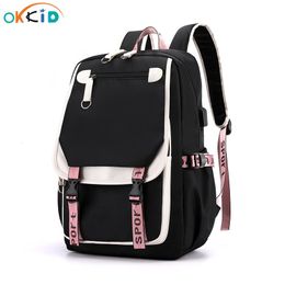 Sacs à dos OKKID enfants sacs d'école pour filles enfants livre sac mignon rose sac à dos cadeau étanche grand adolescent 221122