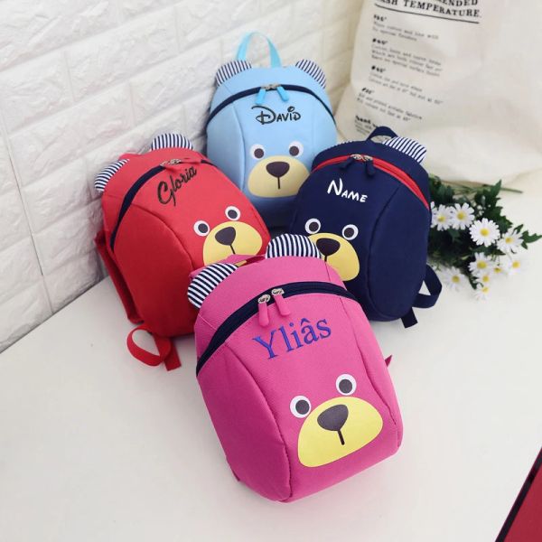 Sac à dos Personnalisé Broderie Mini Backpack Backpack Lightweight Sac à dos pour les petites filles et la garderie des garçons avec une sangle de poitrine