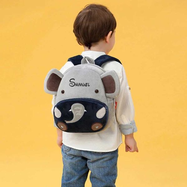 Sacs à dos Sac à dos personnalisé pour tout-petits sac avec nom personnalisé pour garçon et fille mignon doux en peluche sac pour tout-petits Animal dessin animé petit Mini sac à dos FoL2403