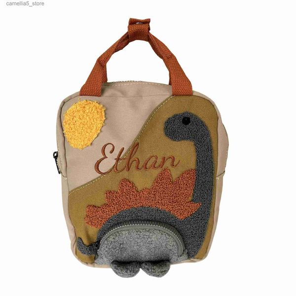 Sacs à dos Personnalisé dinosaure enfant en bas âge sac à dos garçon sac d'école pour enfant en bas âge maternelle sac à dos enfants broderie nom mignon bébé sac à dos Q231108