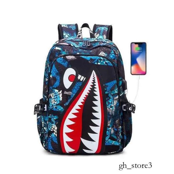 Backpacks Shark Backpack Boypack for Kids Camo Bookbag pour les sacs de collège Représent Back Pack YQ240226 240