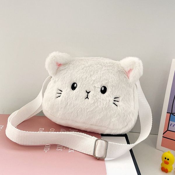 Sacs à dos doux en peluche petite fille Messenger sac dessin animé mignon chat enfants petite épaule s beaux garçons enfants sac à main sacs à main bandoulière 220924