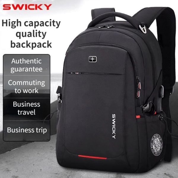 Sac à dos Swiss Army Knife 2023 New Men's Imperproping Business Business Backpack Travel Hallepack Expansion Multifonctional Business Sackepack Business