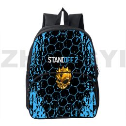 Rugzakken waterdichte canvas game standoff 2 backpack hoogwaardige herenboektas 12/16 inch schattige rucksack kleuterschool laptop packbag