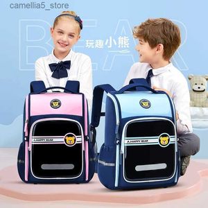 Rugzakken waterdicht kinderen Schooltassen jongens meisjes kinderen basisschool rugzak pu leer orthopedische schooltas kinderen mochila infantil Q231108