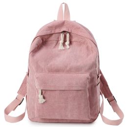 Sac à dos pour femmes sac à dos scolaire pour les femmes sacs de sacs d'école en velours côtelet