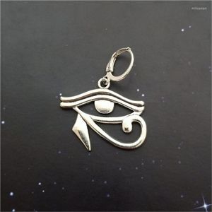 Dos Boucles D'oreilles 1 Pcs Oeil D'horus Boucle D'oreille Histoire Fan Cadeau Ra Hoop Grand Pendentif Levier Retour Unique