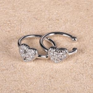 Boucles d'oreilles arrière 1 pair de platine plaquée en cuivre personnalisée minimaliste en forme d'oreille en forme de C Clip d'oreille sans trous