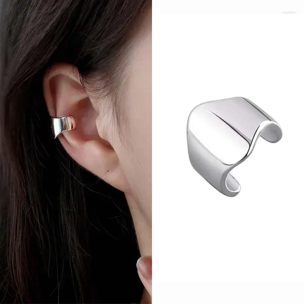 Boucles d'oreilles Punk couleur argent, 1 pièce, demi-cercle, manchette d'oreille, Clip de chaîne pour femmes, métal Simple, sans Piercing, bijoux cadeau