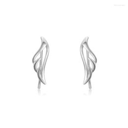 Backs oorbellen Charms Clip voor vrouwen Angel S925 Sterling Simple Ear Studs Fine Jewelry Unieke Brincos Pendients Mujer