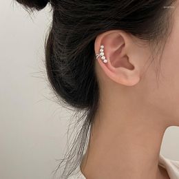 Backs oorbellen Charms Silver Color Clip voor kinderen meisjes voorkomen allergie sieraden all-match parel parel kraakbeen oorkleem geen doorboord