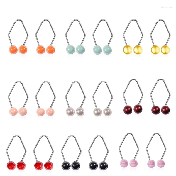 Pendientes traseros Fabricantes de hoyuelos coloridos para la cara Mujeres Fácil de usar Desarrollar Entrenador de sonrisa natural Accesorios creativos de joyería para el cuerpo