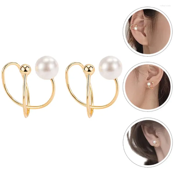 Boucles d'oreilles Cross Clip sur les femmes bijoux du département non perçant pour femmes
