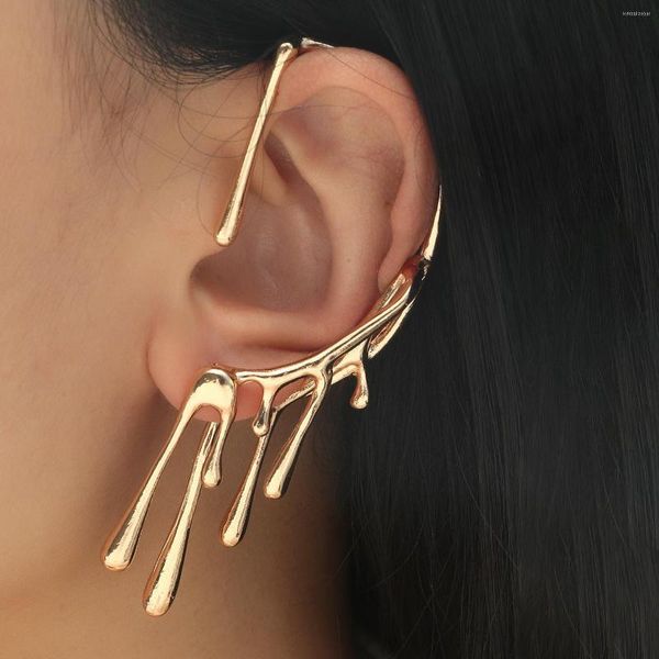 Pendientes traseros Cuff Ear Cartílago Clip Piercing falso Pendiente Joyería de moda para mujeres Hombres Chica Regalo de vacaciones