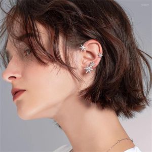 Boucles d'oreilles à dos délicat flocon de neige pour femmes, pendentif étoile de neige exquis, accessoires de bijoux à faire soi-même, cadeaux de fête d'anniversaire 2024