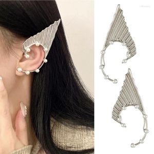Rückseiten-Ohrringe, Elfen-Ohrhaken, Flossenbehang, auffälliger Schmuck für Frauen