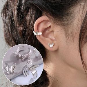 Backs oorbellen Fashion Butterfly Ear Cuff Clip For Women Stud Earring Geen piercing nep kraakbeen Joowerly accessoires cadeau