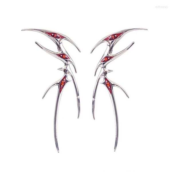Backs Boucles d'oreilles Float U Biological Blood Butterfly Series Original Ear Bone Clip Dark Tide Cool Zircon Liquid Metal Earless Piercing E