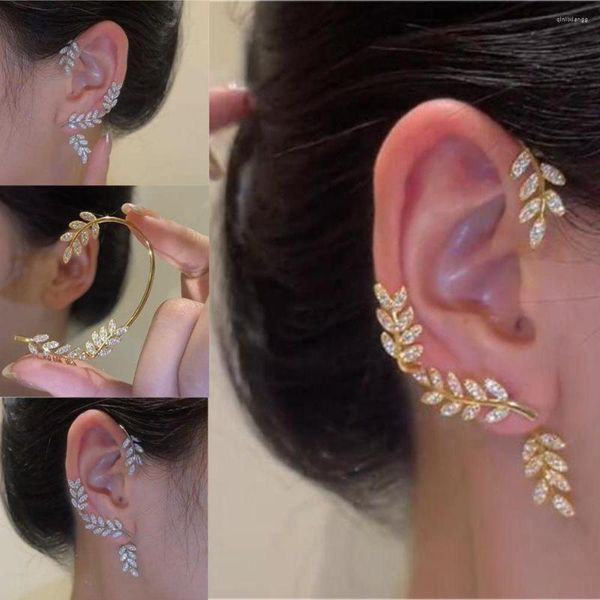 Boucles d'oreilles de dos de haute qualité bijoux sans fête percée en strass de manchette d'oreille enveloppe tragus non perçant