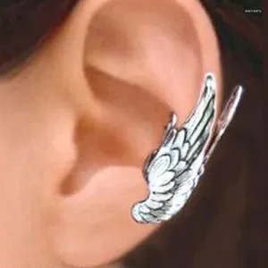 Boucles d'oreilles à dos Huitan, Clip d'aile de personnalité pour femmes, poignets d'oreille Non perçants, accessoires Hip Hop pour filles, cadeau unique, bijoux de déclaration