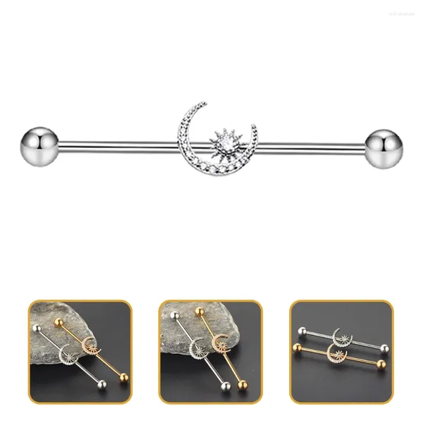 Espaldas Pendientes Industrial Piercing Stud Mujeres Punción Studs Joyerías De Acero Inoxidable Señorita